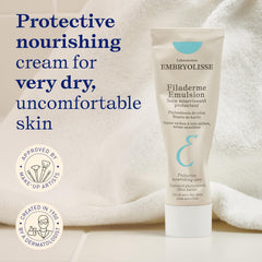 Embryolisse texture close-up illustrating creamy emulsion for instant hydration and smooth feel