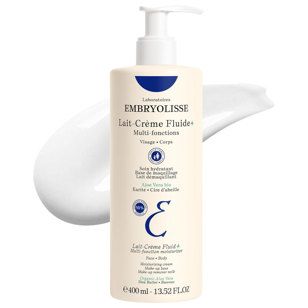 Embryolisse front packaging showing bottle and branding, clear product identity and size benefit
