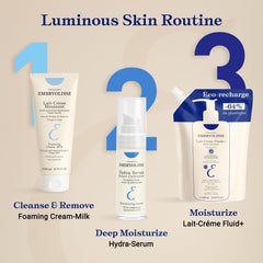 Embryolisse next to everyday items showing travel-friendly size and convenience