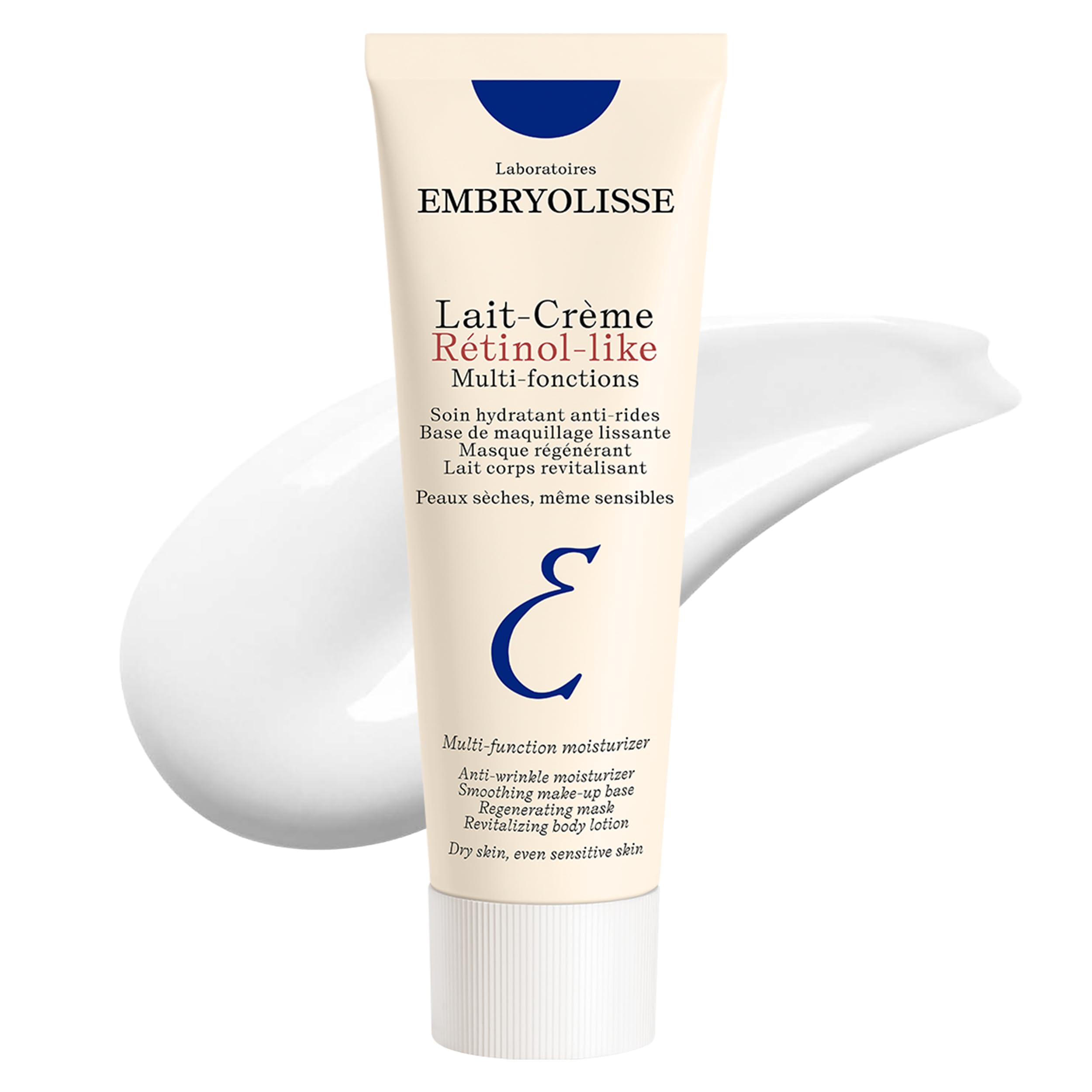 Embryolisse front jar showing product and brand, moisturizing benefit