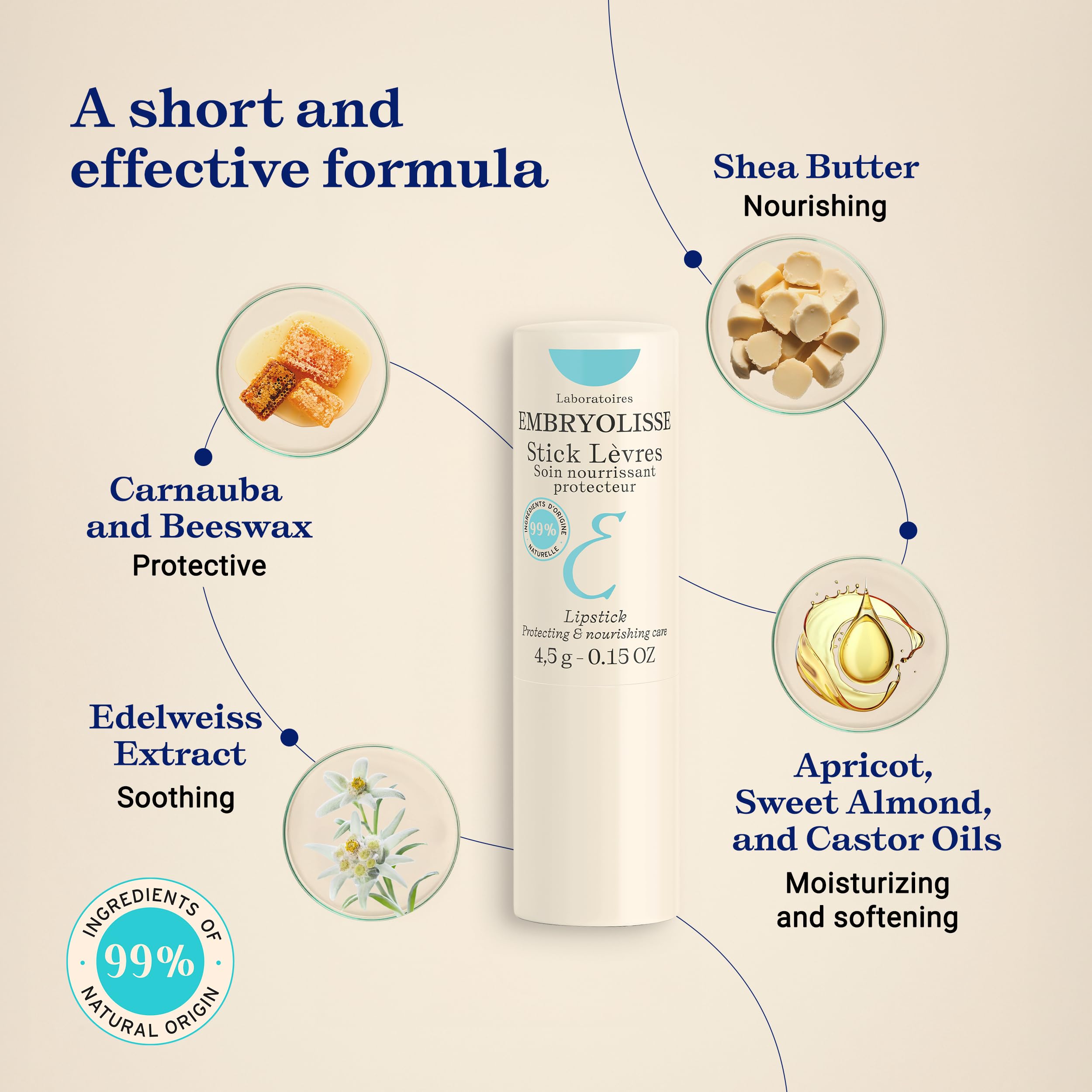 Embryolisse in-use application on lips showing smooth coverage and immediate comfort