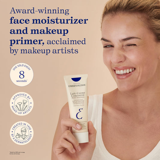 Embryolisse cream texture swatch illustrating smooth hydrating finish