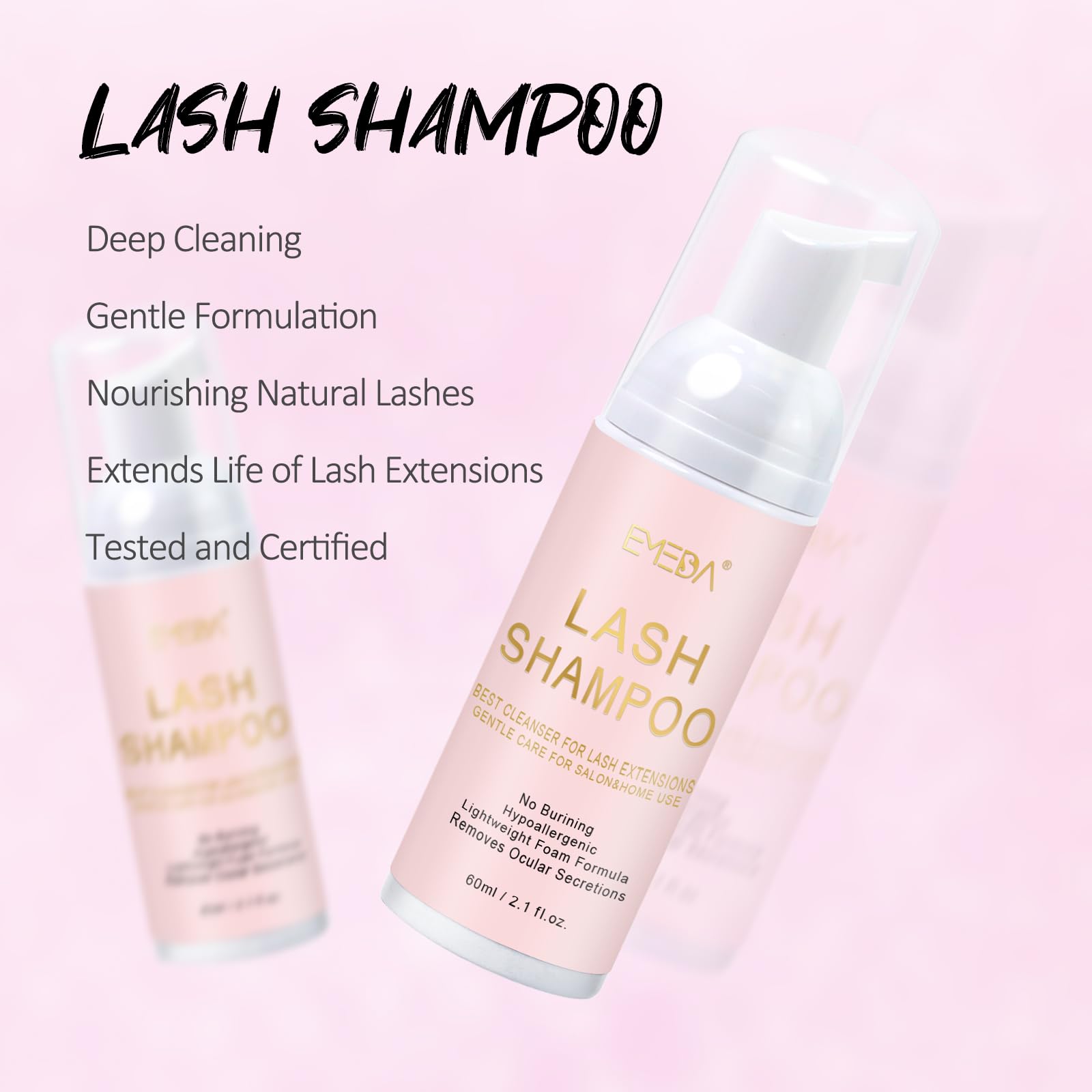 EMEDA cleansing brush closeup soft bristles to clean lash line gently