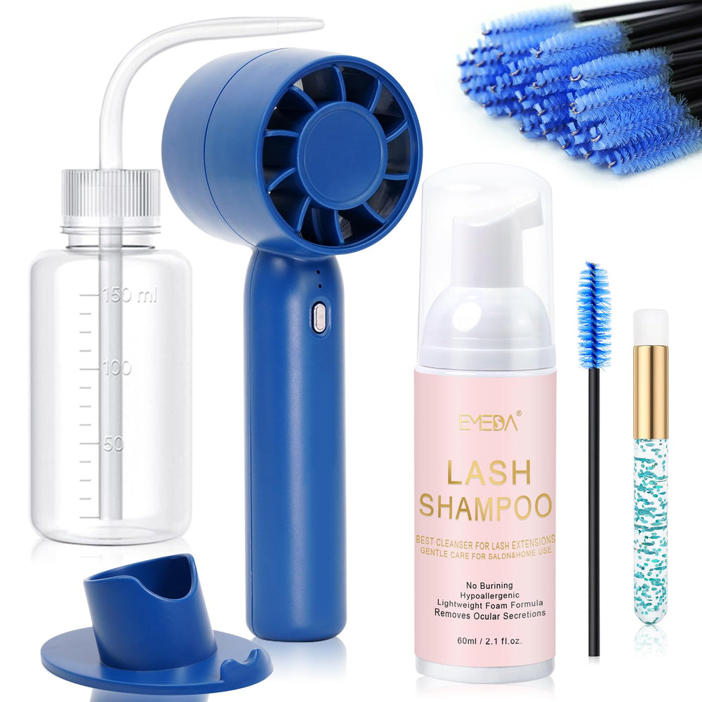 EMEDA kit layout showing all items and easy-sanitizing benefit