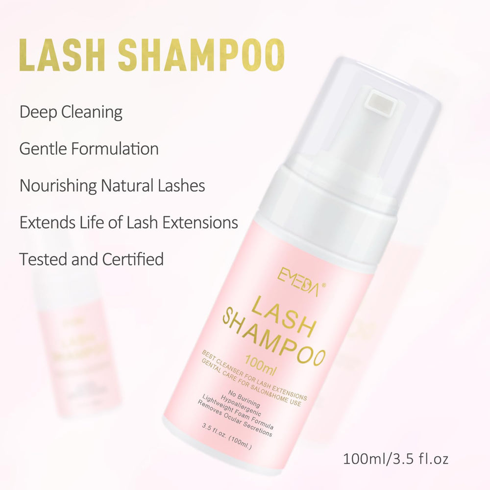 EMEDA foam pump producing gentle cleanser foam for easy application