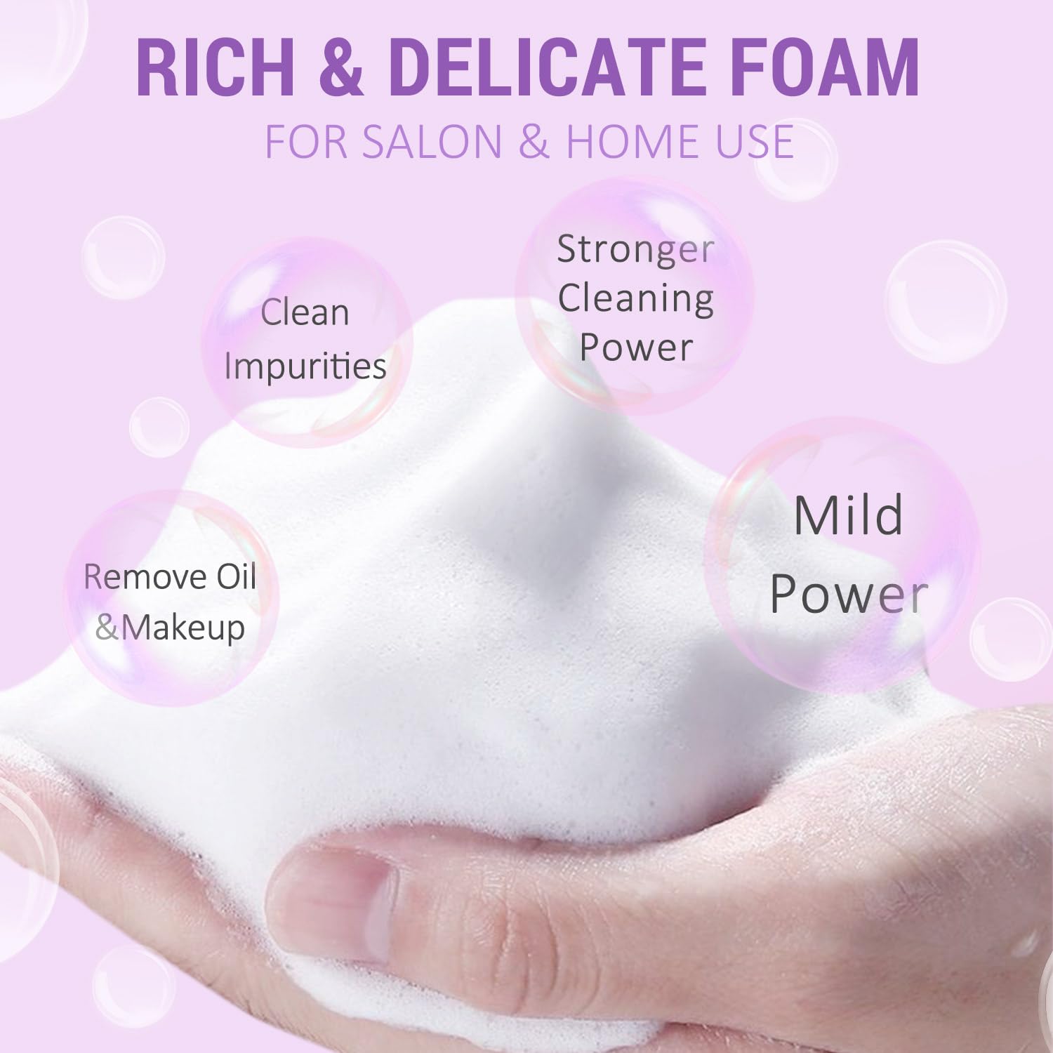 EMEDA shampoo and rinse bottle together for controlled cleansing