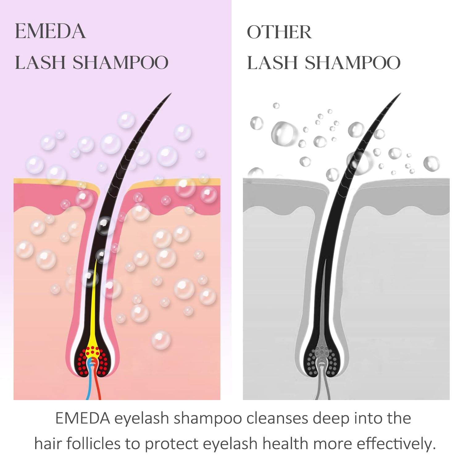 EMEDA soft brush with crystal handle close-up for precise cleaning