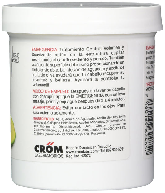 Emergencia creamy mask texture close-up demonstrating rich slip and smoothing benefit