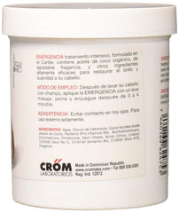 Emergencia applied to hair in use showing softer, shinier ends after treatment