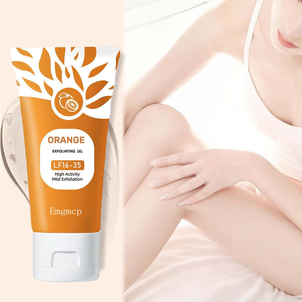 Emgmcp gel applied to face demonstrating gentle exfoliation and pore care