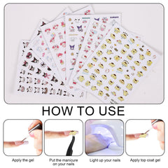 Emifunny all seven sheets laid out flat showing variety and mix-and-match options
