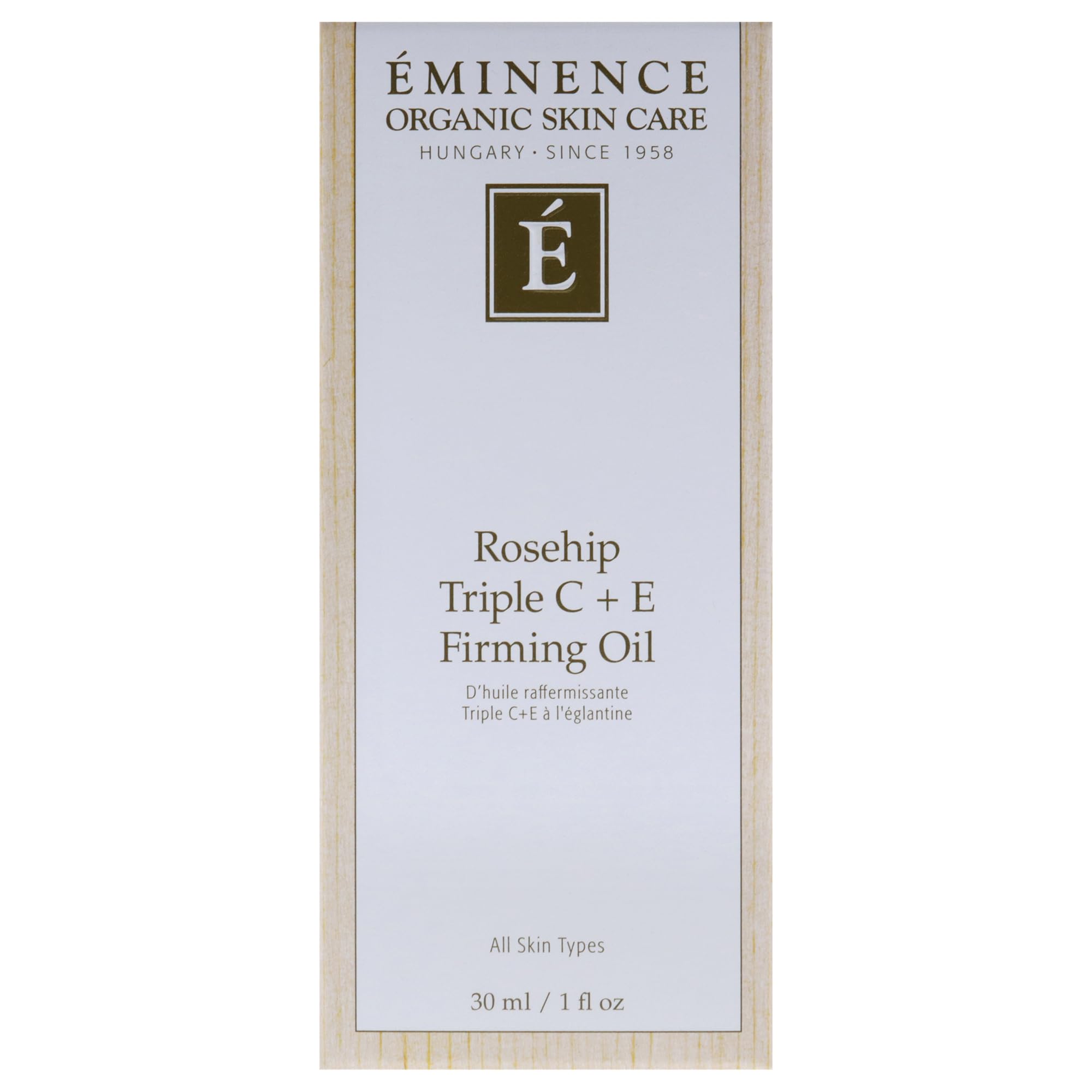 Eminence label ingredient panel close view emphasizing natural actives and transparency