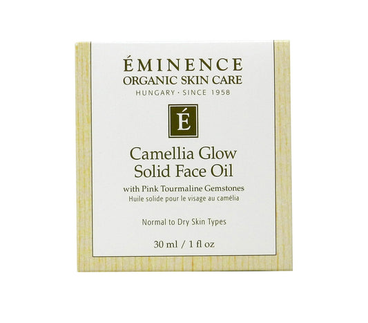 Eminence close-up of camellia oil texture showing smooth absorbency benefit