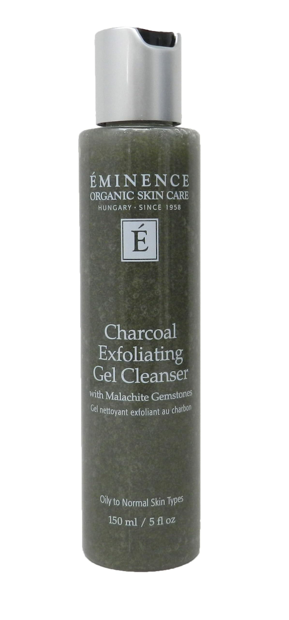 ÉMINENCE front bottle view showing sizing and label, clear product benefit