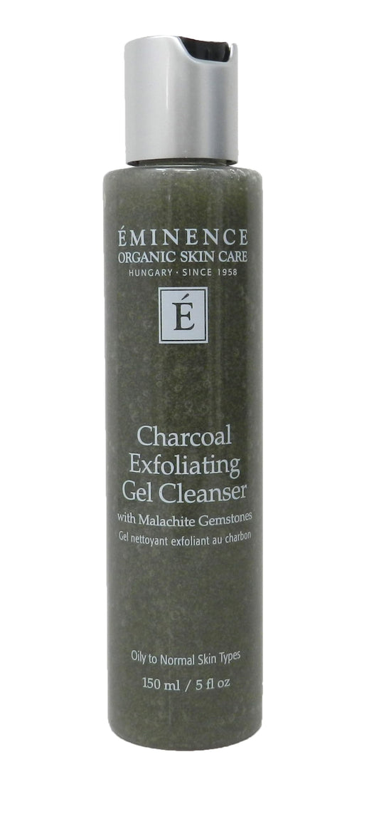 ÉMINENCE front bottle view showing sizing and label, clear product benefit