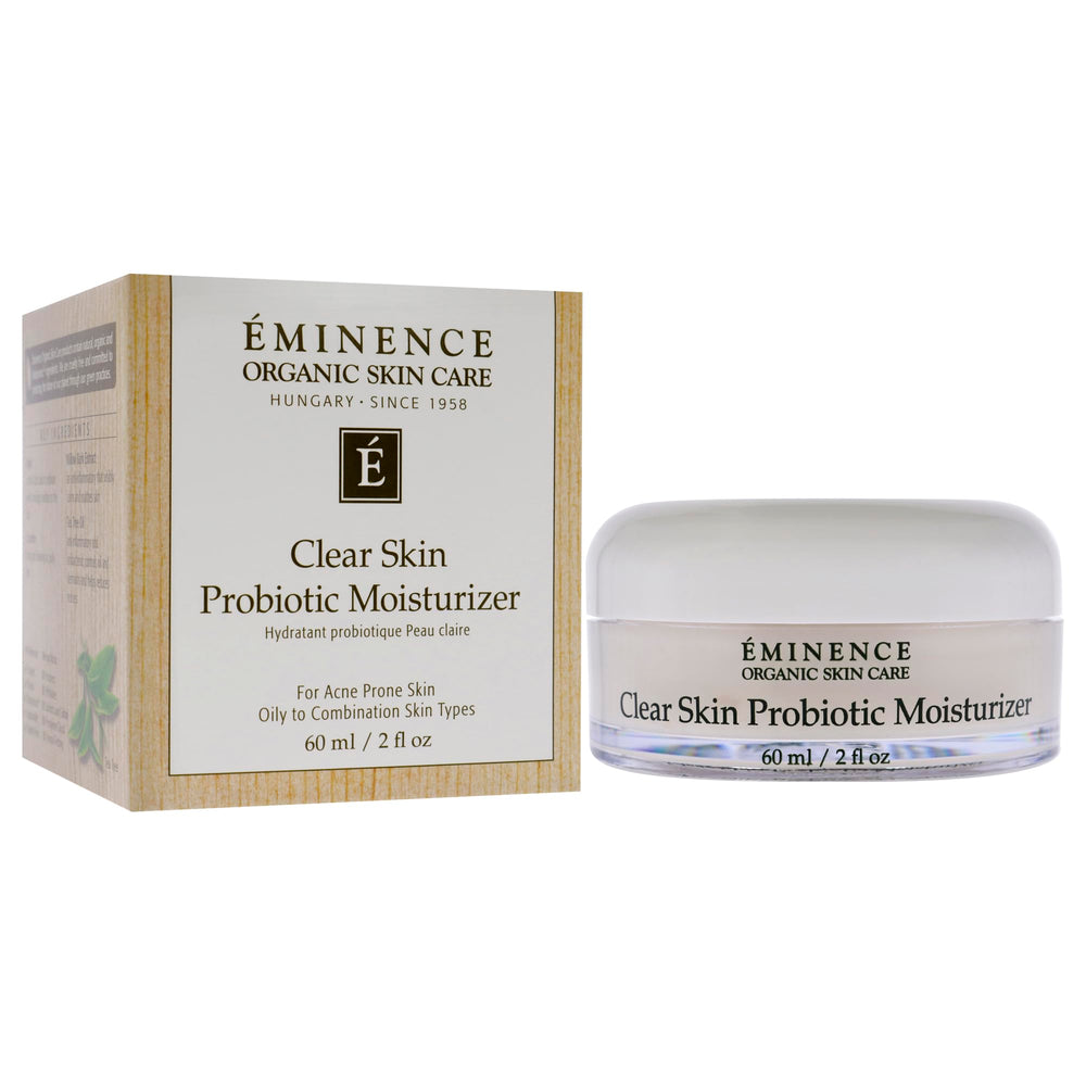 Eminence moisturizer in hand illustrating product size and easy application