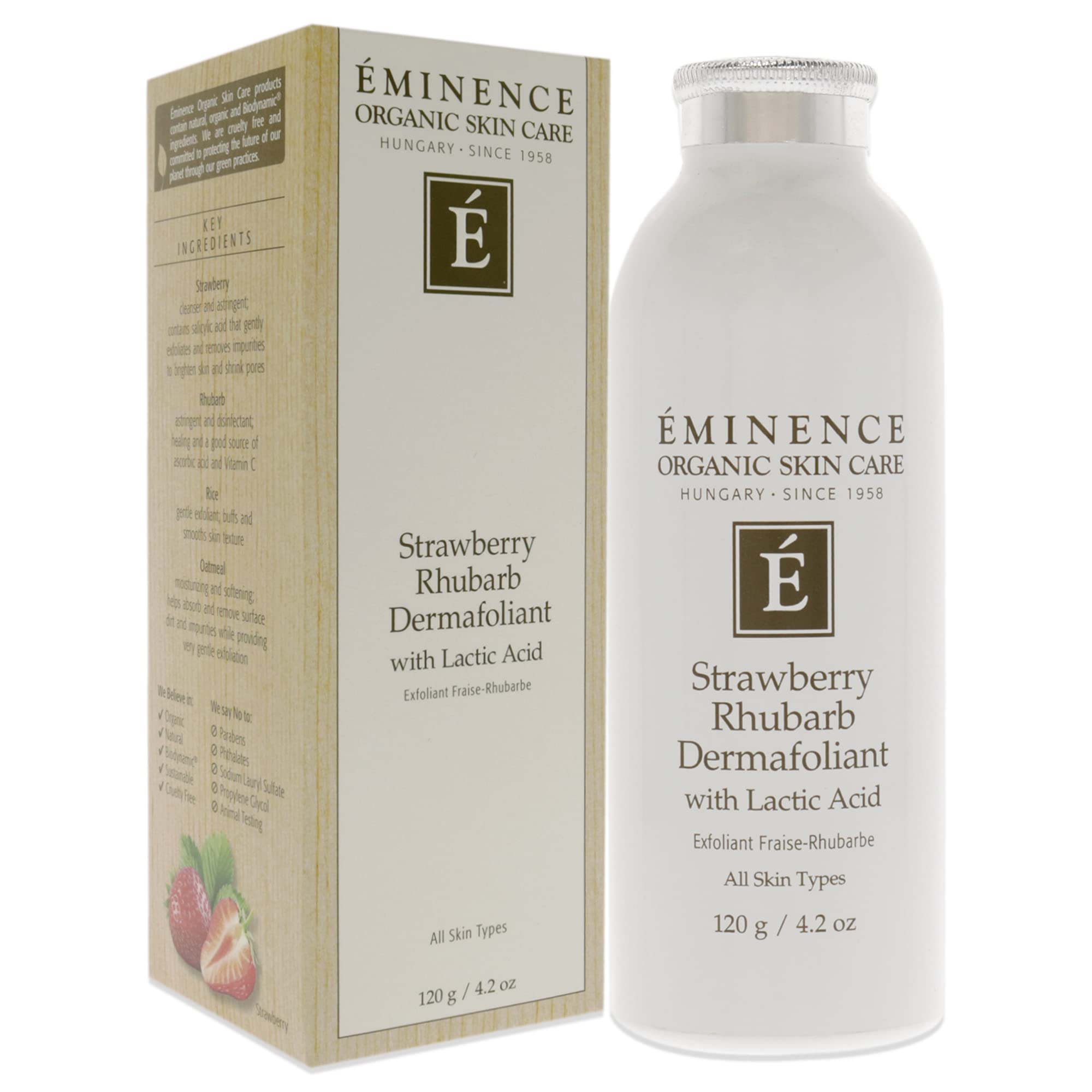 Eminence mixed paste in hand illustrating creamy texture for controlled application