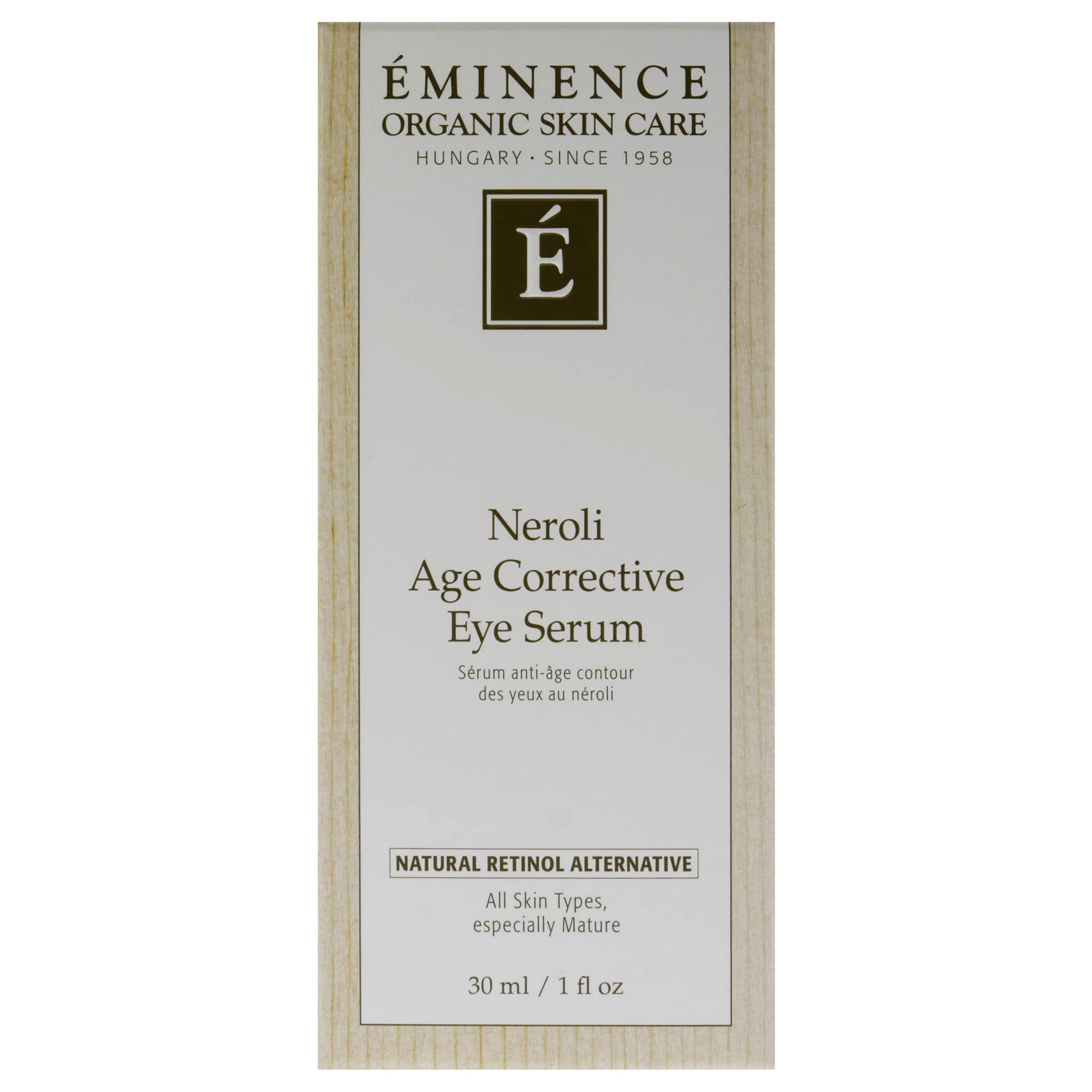 Eminence serum on vanity lifestyle scene illustrating everyday use and convenience benefit