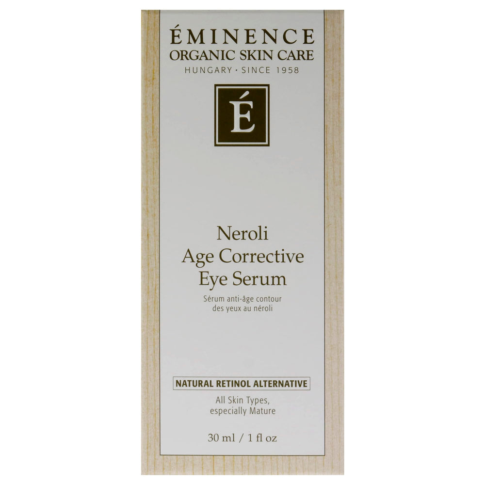 Eminence serum on vanity lifestyle scene illustrating everyday use and convenience benefit