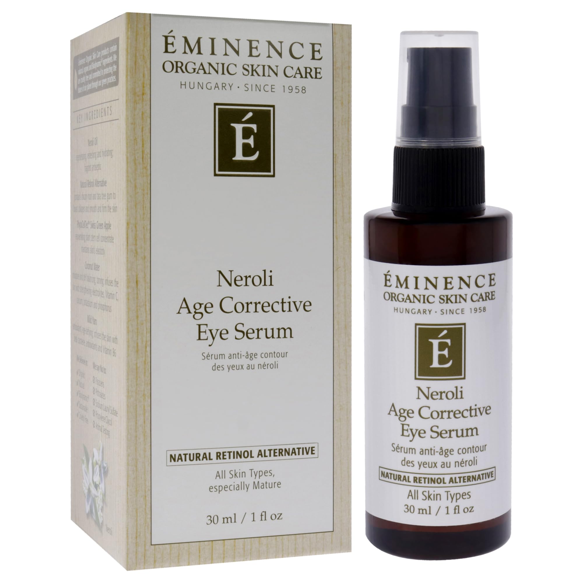 Eminence serum texture on skin close-up showing fast absorption and hydrating finish benefit