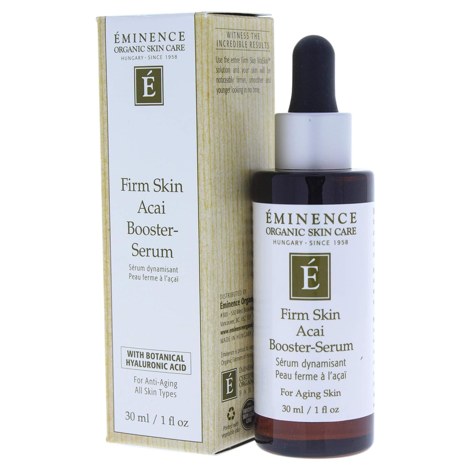 Eminence serum in bathroom routine showing easy layering benefit