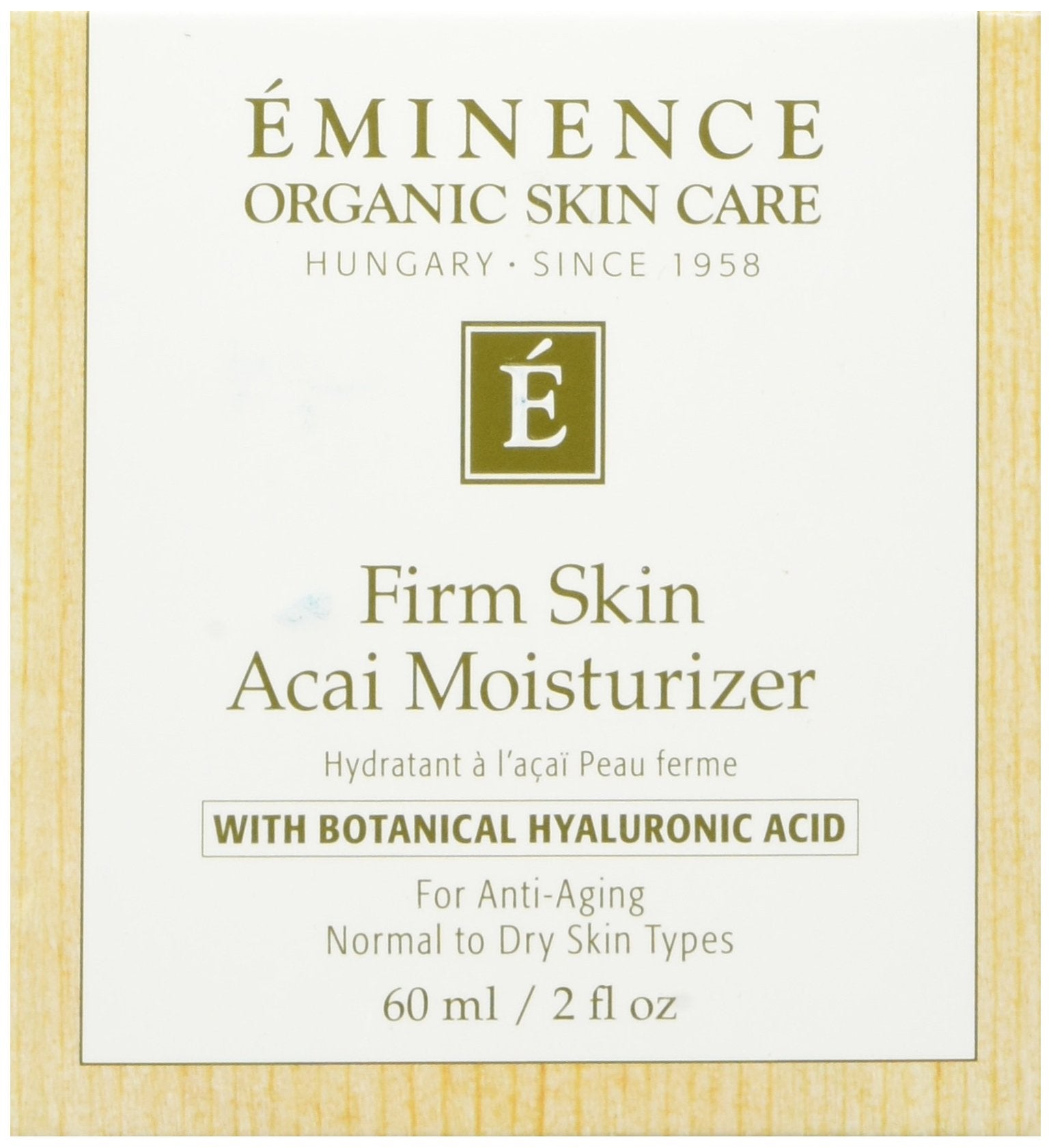 Eminence front packaging showing jar and label for confident daily hydration