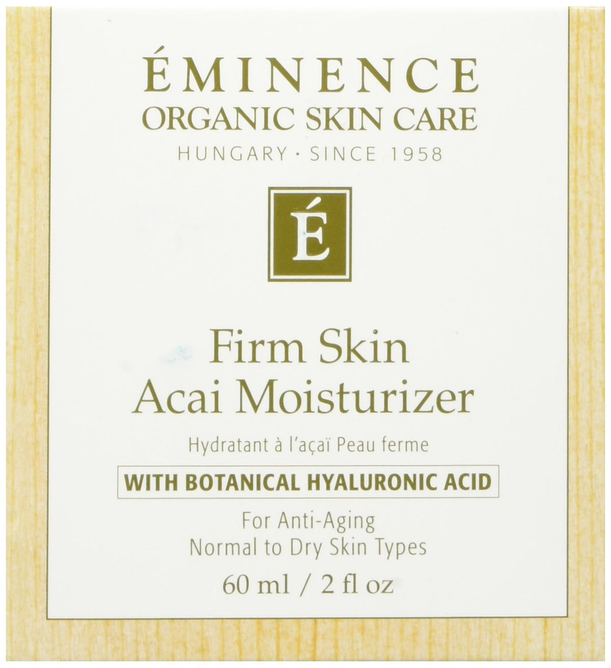 Eminence front packaging showing jar and label for confident daily hydration
