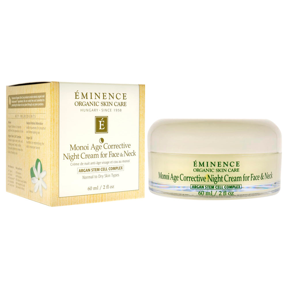 Eminence cream being smoothed on hand to demonstrate absorbency benefit