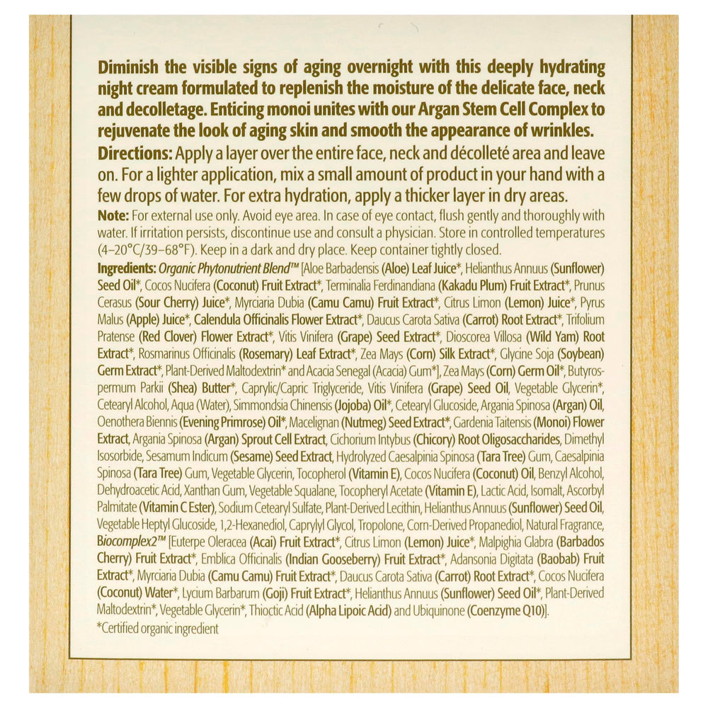Eminence label close-up showing botanical ingredients and transparency benefit
