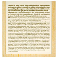 Eminence label close-up showing botanical ingredients and transparency benefit