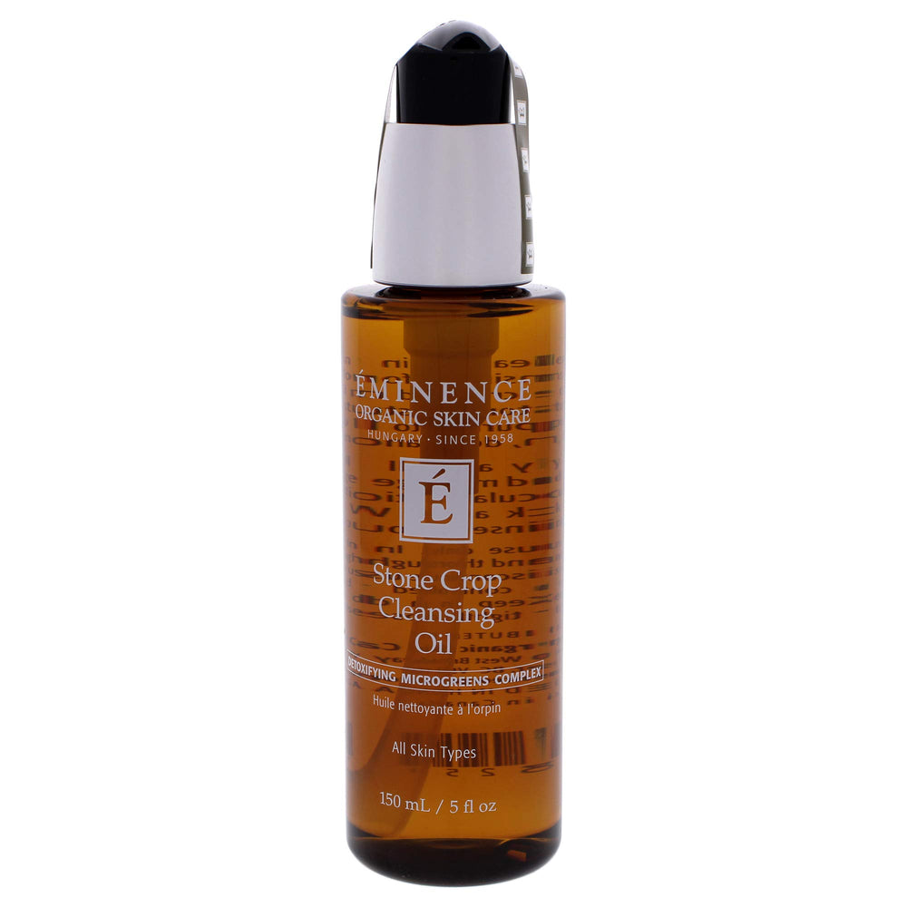 Eminence cleansing oil texture close-up illustrating lightweight feel