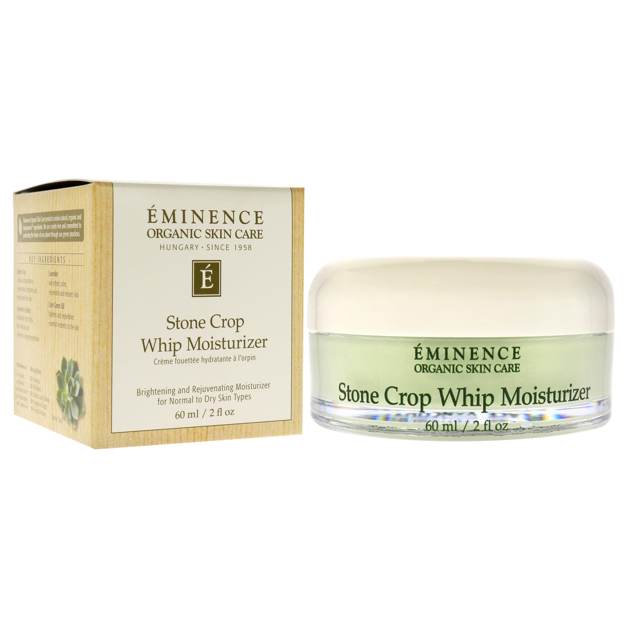 Eminence jar in hand demonstrating size and easy daily use benefit