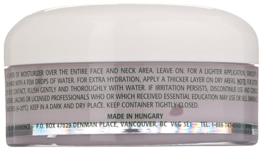 Eminence texture closeup revealing creamy formula that boosts skin moisture