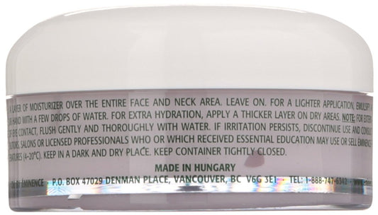 Eminence texture closeup revealing creamy formula that boosts skin moisture