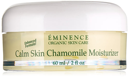 Eminence front packaging showing 2 oz jar and calming label for gentle hydration