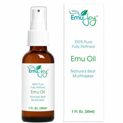 Emu Joy front bottle showcasing packaging and travel friendly size