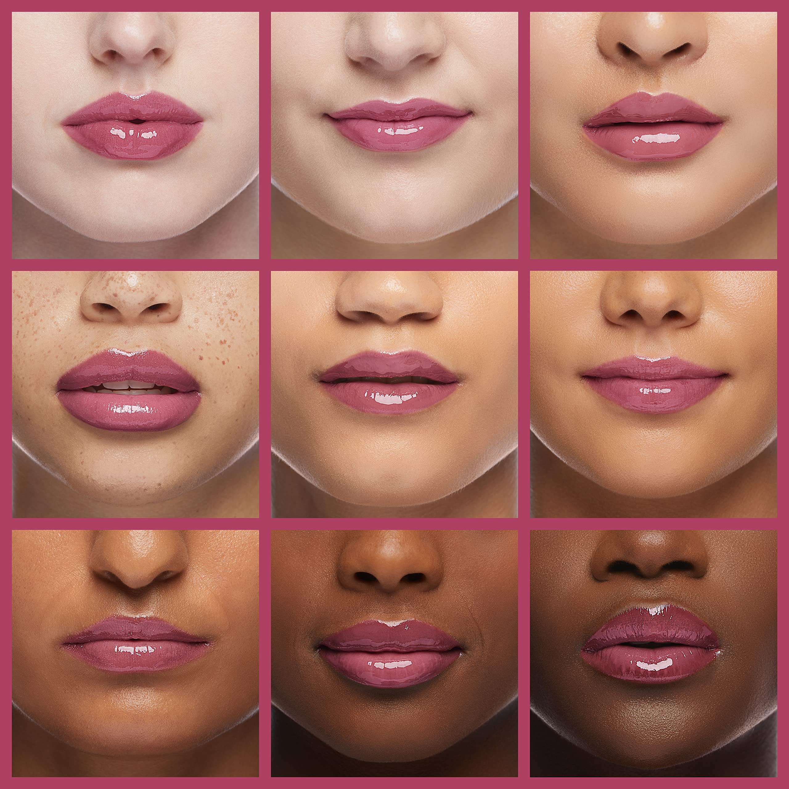 Enchante Ellen Tracy gloss texture swipe showing shimmer and non-sticky finish