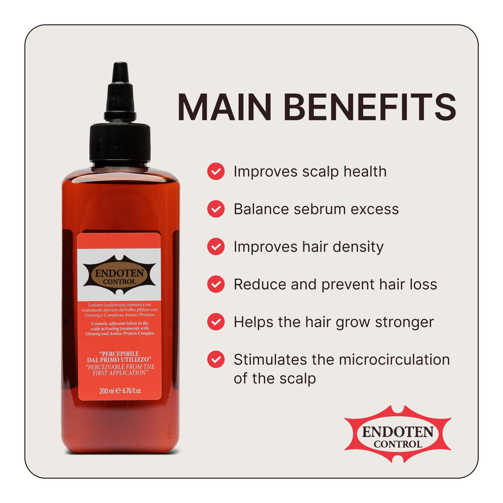 ENDOTEN CONTROL ginseng ingredient close-up highlighting nourishing scalp support
