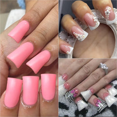enForten tips applied in salon during gel overlay for reliable adhesion and clean finish benefit