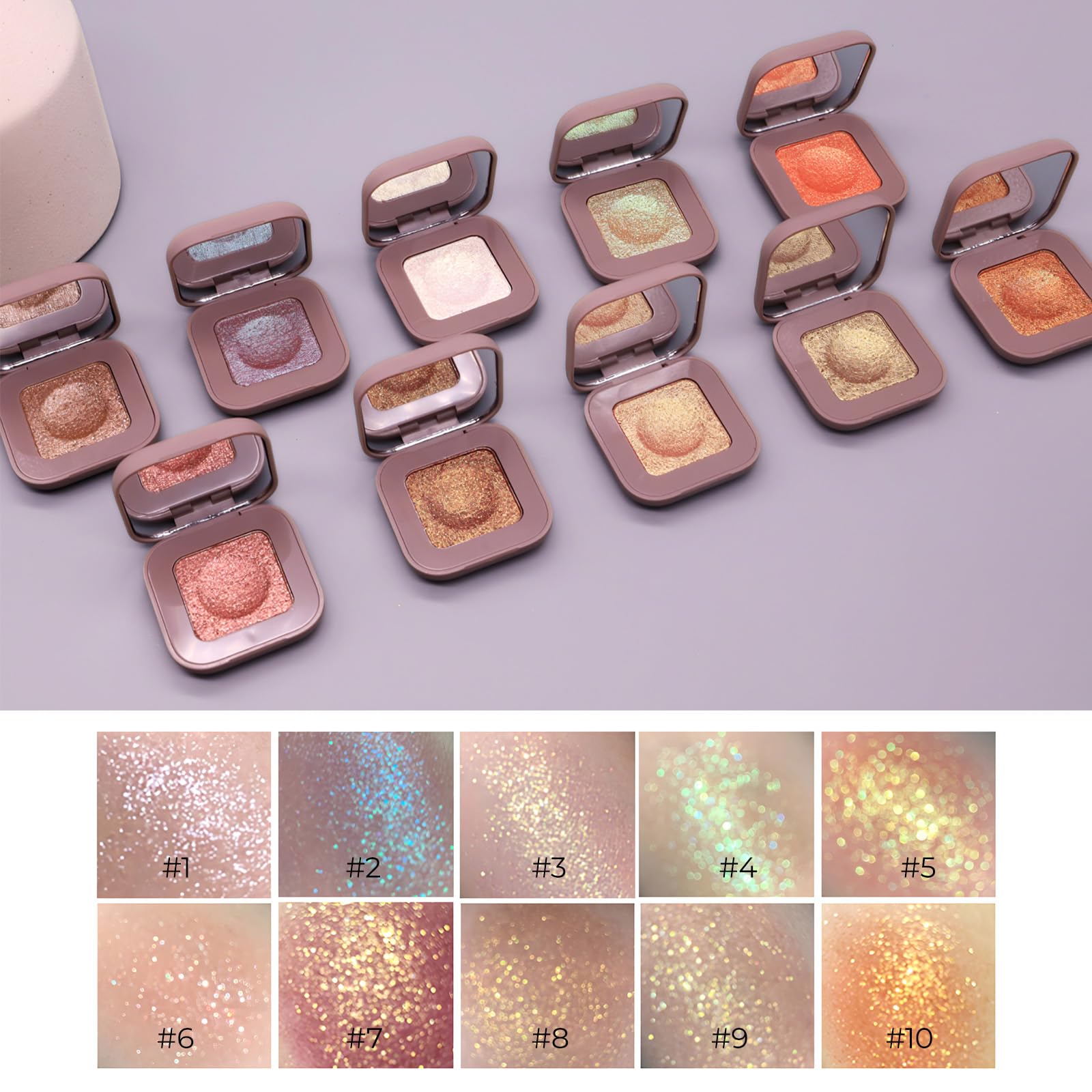 Enfuntins eye makeup worn in evening look showing color-shift drama benefit