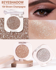 enfuntins fingertip swatch on skin demonstrates buildable brown champagne luminosity
