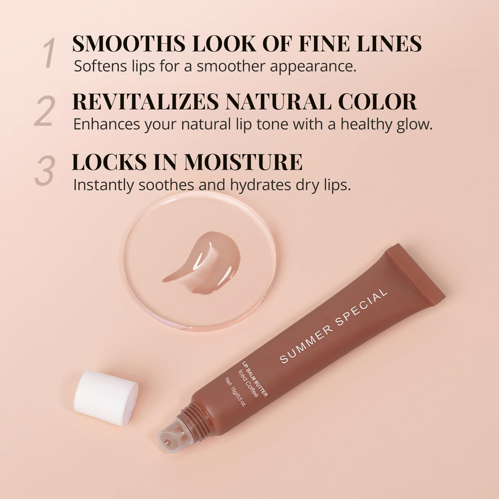 Enfuntins open vanilla pot with glossy finish for soft hydrated lips