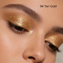 Enfuntins pressed texture close-up revealing ultra-fine metallic shimmer and smooth application
