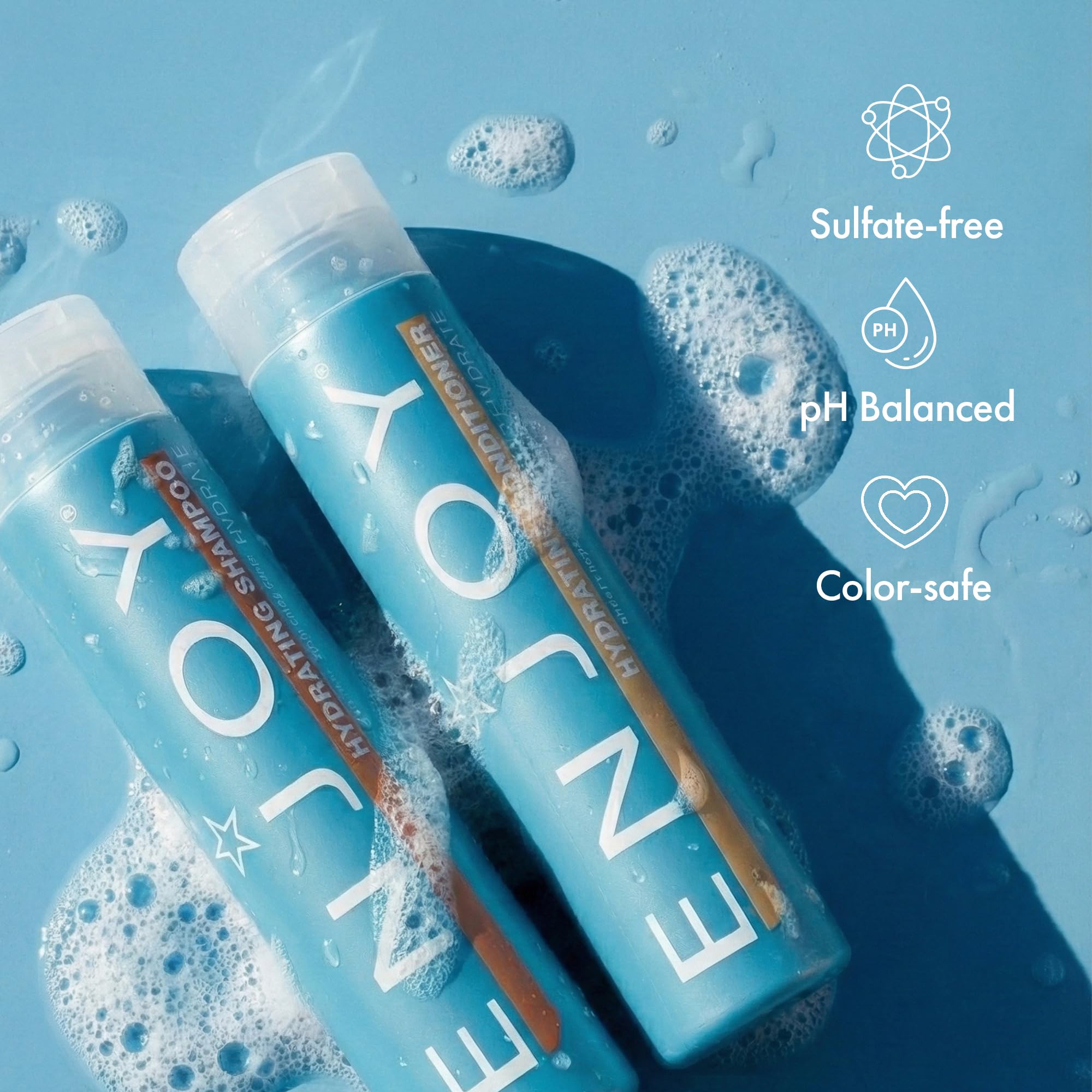 Enjoy duo in shower being applied for hydrated hair