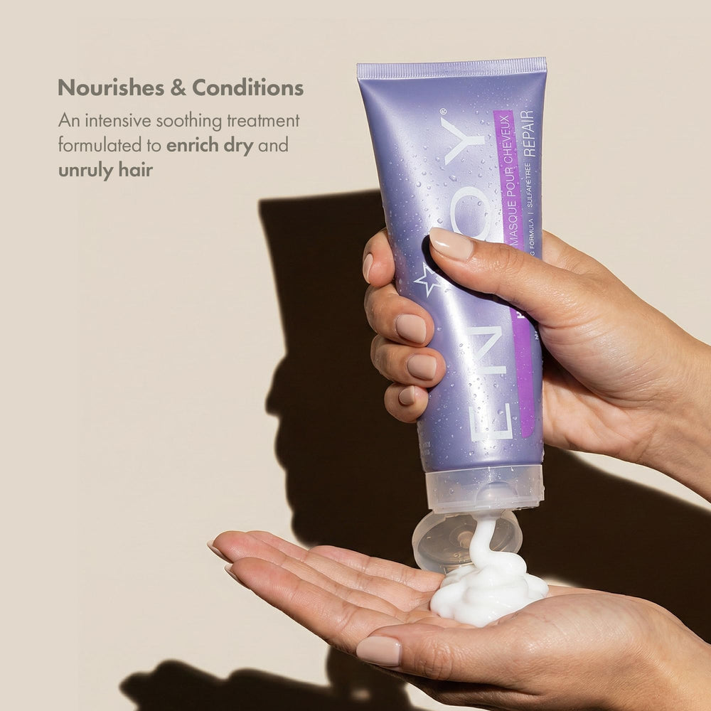 close-up cream texture of Enjoy mask showing rich hydration benefit