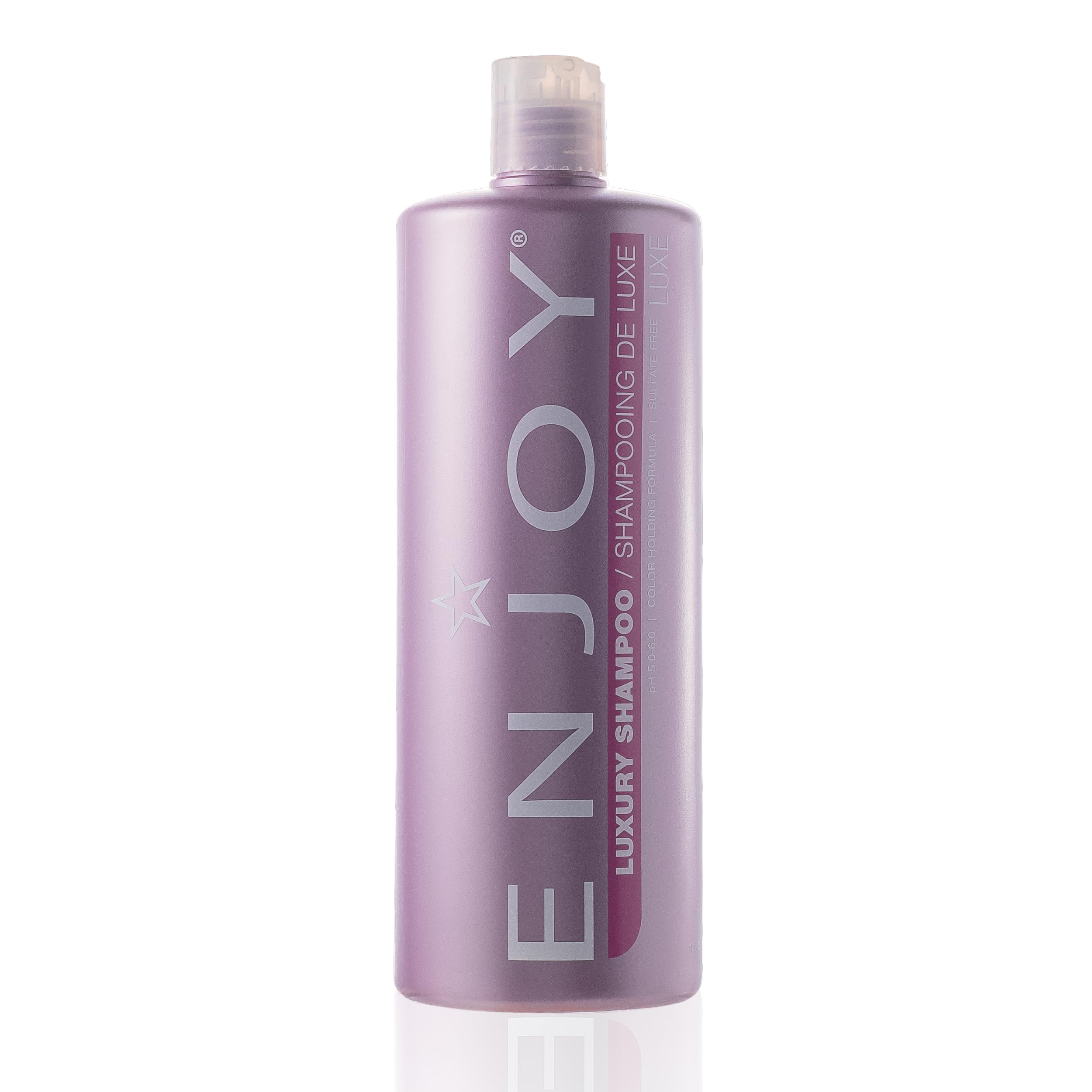 Enjoy bottle front view showing label and volume, indicates gentle cleansing benefit