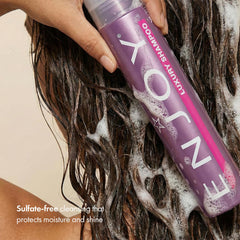 Enjoy shampoo pouring to demonstrate smooth consistency and control