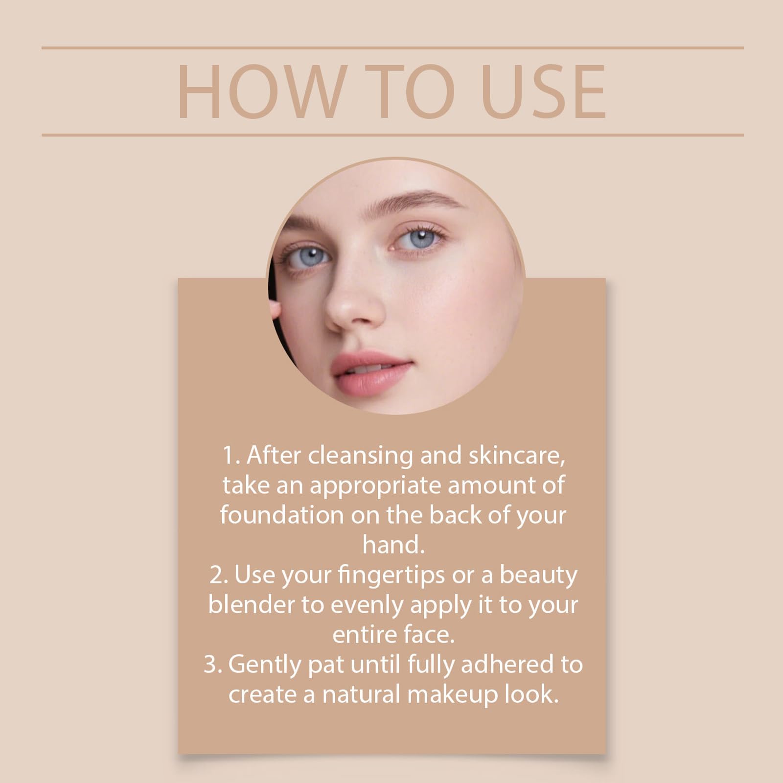 ensthee application with sponge showing even coverage and quick finish benefit