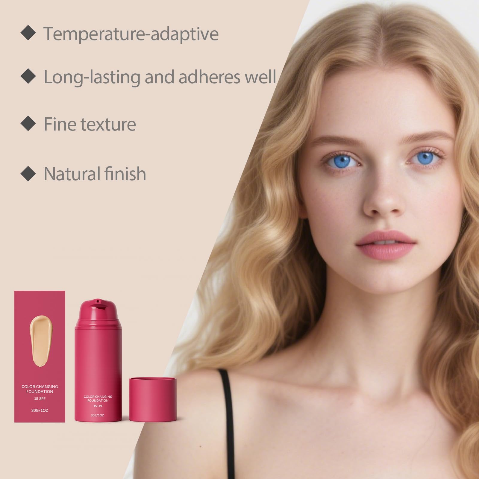 ensthee texture close-up drop highlighting smooth blendability benefit