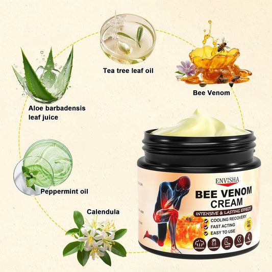 ENVISHA tube close-up showing creamy texture and quick absorbing finish for soft skin